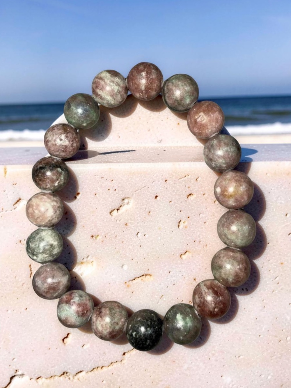 🆕 10mm Red Green Garnet Bracelet ❤️